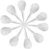 AsrMyjcx 10 Pezzi Golf Tees Sedia in Plastica PE Marcatore Palla Multifunzione Strumento Golf Figura Accessorio Adatto per Regalo Torneo Golf, Bianca