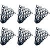 GALPADA 6 Pezzi Tasche per Biliardo in Cotone Nero Rete per Buche da Tavolo da Biliardo Design Riutilizzabile e Non Deformabile per Installazione