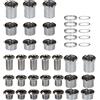 Pirhosigma 5 pezzi per ogni singola / doppia / tripla corona bulloni viti disco guarnitura dadi ruota + 10 rondelle adatte per bici da strada, mountain bike MTB (25 pezzi)