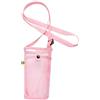 RNXRZANK Custodia per Borraccia Sportiva, Porta Borraccia in Nylon con Tracolla, Custodia Portatile per Tazza, Custodia per Cellulare, Rosa