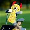 Generic Copertura per mazza da golf, morbida e divertente, in peluche, per mazze da golf, per uomini e donne, all'aperto, casa, cortile, sport, ricreazione, auto, guida, gioco, allenamento, pratica sull'