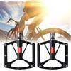 ReachMall Pedali da ciclismo, in lega di alluminio, per bici da strada, con cuscinetto UD sigillato, 9/16 pollici, nero