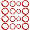 WHAMVOX Copertura in Silicone Staccabile per Manubri 16 Pezzi, Manicotti Antiscivolo e Anticaduta per Accessori Fitness, Protezione Lavabile per Attrezzatura Palestra