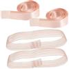 Healeved 4 Pezzi Nastri Elastici per Scarpe in Rosa Fasce Elastiche e Nastri Larghi, Accessori per Scarpe da Classica per Performance e Allenamenti