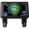 Kivivaka Display per bici elettrica da 36 V 48 V per KT TF-02H, schermo LCD a colori con connettore impermeabile e dati di velocità