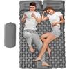 Générique Materasso da campeggio gonfiabile per 2 persone impermeabile per comfort esterno, design pieghevole leggero con borsa per il trasporto portatile, attrezzatura da viaggio per escursionismo