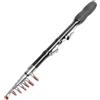 TIANHENGMart Canna da pesca telescopica da 33 cm, in fibra di carbonio, con guide in ceramica e impugnatura in EVA, portatile, da viaggio, per stagno, fiume, lago, pesca in riva al mare, (1 m)