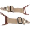 TUXCAXI Accessorio di ricambio per binario per casco con cinturino per occhiali Locust. Presenta una fascia elastica e 2 cinghie laterali. Cinturino elastico per occhiali Locust, Beige