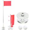 Wectirc Set di tazze da golf con foro per bandiera, mazza da golf, portatile, per pratica in cortile, campo da golf, campo di guida, set di tazze da golf