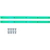Vestamore 2 guide per skateboard, 36,5 cm, in plastica con 8 viti, guida in ABS, protezione dei bordi per skateboard, longboard, tavole da surf