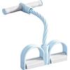 Generic Fascia di resistenza del pedale con manico 4/6 tubi pedale estrattore caviglia elastico sit-up pull corda uomo donna yoga pedale allenamento fascia esercizio