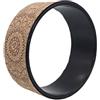 Gettimore Ruota da yoga per stretching e allenamento addominali, 32 x 13 cm, rullo in PU per principianti e supporto avanzato per donne incinte e bambini, marrone
