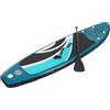 ZENGRICE Stand Up Paddle Gonfiabile 305 cm, Sup Completo Tavola Paddle Board PVC ad alta resistenza, Pompa Pagaia Borsa Aletta, 150 kg Antiscivolo, Kayak Mare Lago Surf, Kit Completo Portatile Verde