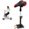 Chensyo Seggiolino per monopattino elettrico per adulti, per monopattino elettrico da 14 a 15,5 cm, con bordi curvi, poggiapiedi, altezza regolabile da 45 a 65 cm, accessorio per monopattino per