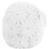 TEHAUX Cuffia da Nuoto Donna Vintage Bianco con Fiori 3d e Antiscivolo per Protezione Chioma Piscina e Mare Raffinata