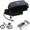 HJGHY 24v 10ah, Batteria agli ioni di Litio per Bici elettrica a Forma di Rana da 36 V, 24 V, 48 V, 10 Ah, 13 Ah, 15 Ah, 18 Ah, per Motore di Mountain Bike