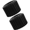 TEHAUX Copripiedi Fitness 50Mm Nero Gomma Ispessita per Protezione Pavimenti e Riduzione Rumore 2 per Attrezzi Sportivi