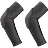 Vestamore 1 paio di gomitiere imbottite per bambini, a compressione, con imbottitura in EVA, equipaggiamento protettivo per basket, calcio, pallavolo, ciclismo, protezione atletica nera per bambini