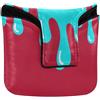 aidingzhi Graffiti Art Rosso Blu Mallet Style Putter Cover Chiusura Magnetica Regali per Uomo e Donna Pelle PU