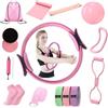 RNPKZ 15 Pezzi Pilates Essentials Kit, Kit Pilates Completo, Fitness Ring per Esercizi Interni della, Set da Pilates Cerchio Pilates con Palla Yoga, Cerchia di Pilates per Allenamenti Casa e Studio