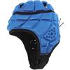 ELEOUTI Casco da Portiere per 7-12 Anni in Spugna Blu, Casco Protettivo Multi-funzionale Regolabile per Rugby Calcio Skateboarding e Sci