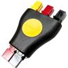 Tour Fit Plug 'n' Play Adattatore a 3 vie per PowaKaddy FW3 FW5 FW7 rosso/giallo/nero cavo connettore batteria da golf Anderson Plug