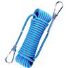 Tressify Corda da arrampicata, 10 m, 10 mm, con moschettoni e custodia, corda statica per arrampicata, salvataggio, fuga ed escursionismo