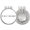 no/no Math Kowledge Triangolo Formula Golf Ball Marker Cappello Cap Clip Smalto Magnetico