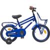 QUAHEAS Bicicletta per bambini, 20 pollici, nera, con telaio in acciaio e parafanghi, per 6-11 anni, bicicletta leggera con freno posteriore, orologio, supporto, riflettori per città, tempo libero