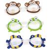 LALAFINA Occhialini Nuoto 3 Unitá Design Animale Adorabile, Leggero in Pvc, per Vacanze Estive in Piscina o Mare Alta Chiarezza Sott'acqua