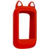 Floweringbeter Pelle flessibile in silicone per cronometro G+, guscio protettivo per tachimetro da ciclismo, protezione anti collisione per equitazione all'aperto, rosso (rosso)