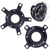 ReachMall Adattatore corona per Tongsheng TSDZ2 TSDZ3, alluminio CNC 104/130 per base di conversione bcd, nero
