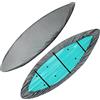 Schleuder Copertura Universale per Kayak, Protezione UV Copertura per Canoa da Kayak,Copercio per Barca di Canoa da 2.1m a 6m,Antipolvere Impermeabile di Stoccaggio Resistente UV,420D Tessuto Oxford (5.1-5.5m)
