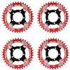 ReachMall Adattatore corona per Bafang 104BCD, manovella in ferro per anello per kit di conversione motore 8Fun E-Bike, nero
