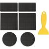 NVOQILIN 6 pezzi nastro di riparazione per tappeto elastico rapido fissaggio adesivo patch di riparazione con raschietto per sport bambini giochi di rimbalzo durevole tappeto elastico nastro