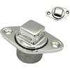 Generic Spina per barca, ricambio in acciaio inossidabile, 7,9 x 4,9 cm, resistente Garboard con guarnizione, marina con finitura resistente, stile sport acquatico all'aperto, per la casa per