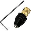 Generic Mandrino di perforazione autobloccante in miniatura attorcigliato a mano Strumento di conversione della punta in miniatura multifunzionale pinza di perforazione per legno 0.3-3.2mm 1 set Moda