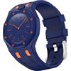 GIOPUEY Cinturini Compatibile con Swatch Royal Pop, Morbido Silicone Cinturino [Resistente all'Usura] [Traspirante] - Midnight Blue