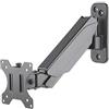 Manhattan Supporto per TV e monitor, parete, braccio a molla, 1 schermo, Dimensioni schermo: 17-32, Nero, VESA 75x75 a 100x100mm, Max 8kg, Braccio girevole regolabile in altezza (2 perni)