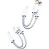 WASRUYI Adattatore cuffie per iPhone14 pro max(2 pack) jack per lightning doppio ricarica e auricolari aux audio cavo per Apple MFi Certified cuffia caricatore cavetto per iPad pro headphone dongle accessori
