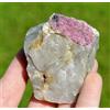 Tormalina Var. Rubellite Quarzo Fumè 202 Grammi - Conselheiro Pena, MG, Brasile