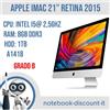 Apple iMac 21" 2015 Cpu i5@ 2,50Ghz Ram 8gb DDR3 HDD 1Tb A1418 Monterey