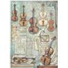 Carta di riso Symphony violini Stamperia