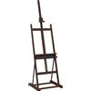 HOMCOM Cavalletto da Pittore Regolabile in Legno di Faggio con Vano Contenitore, 53x50.5x171-230cm | Aosom Italy