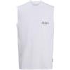 JACK & JONES Jcorecharge Front Branding Tank Top, Bianco, M