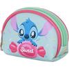 Disney Lilo e Stitch Candy-Portamonete Ovale Casual, Blu, 12 x 9 cm