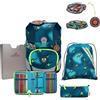DerDieDas ErgoFlex Tiny Magic Light - Set di zaini per la scuola, 5 pezzi, Blu, ErgoFlex Tiny Set