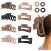 FOLAI Mollettone Capelli Donna,8 Pezzi Pinze per Capelli Donna,Pinze per Capelli Grandi per Donne Capelli Spessi
