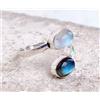 Labradorite, Luna Gemma 925 Argento Sterling Artigianale Anello Tutte le Misure
