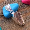 Handmade Splendido Pendente In Argento Sterling 925 Con Gemma Di Morganite Fatta A Mano